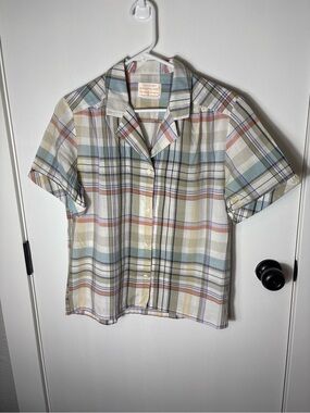 Pendleton Country Sophisticates Plaid Button Up Shirt Small Heritage Cottagecore